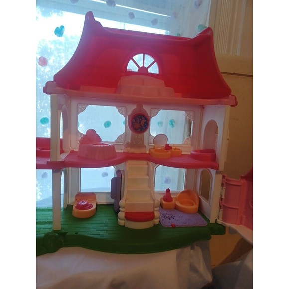 Fisher Price Little People Happy Sounds Home Pink Doll House - Picture 10 of 16